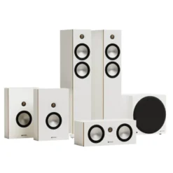 Monitor Audio Bronze 300 7G 5.1 högtalarpaket, vit