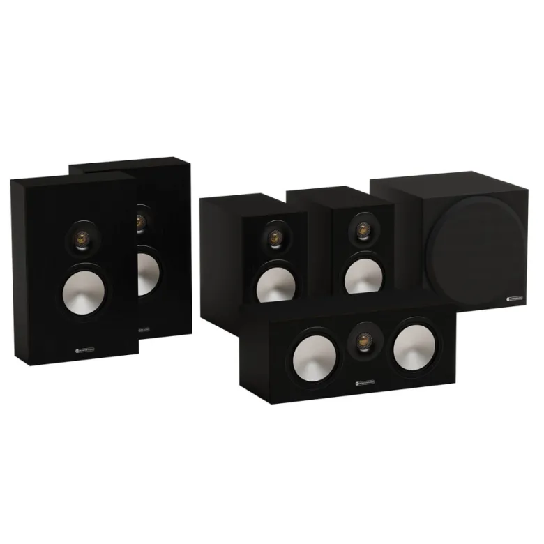 Monitor Audio Bronze 50 7G 5.1 högtalarpaket, svart
