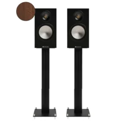 Monitor Audio Bronze 50 7G i valnöt med Custom Design-högtalarstativ, 61cm