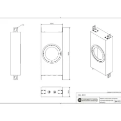 Monitor Audio CML-BOX backbox för inbyggnadshögtalare, styck