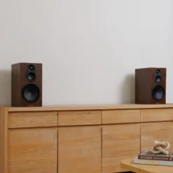Monitor Audio Silver 100 8G stativhögtalare, valnöt par