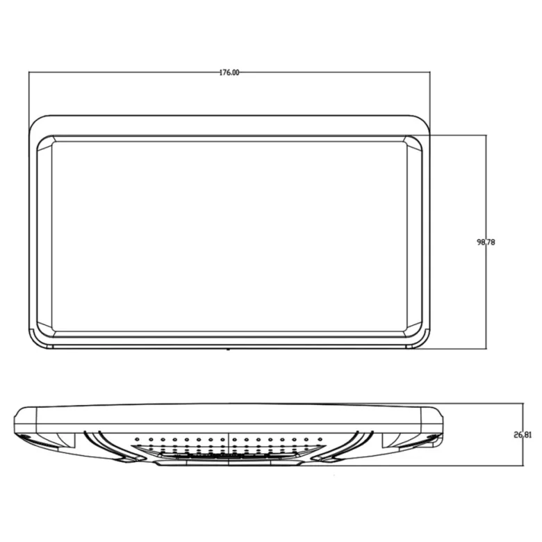 Monitor 7"" universal med 2 videoingångar
