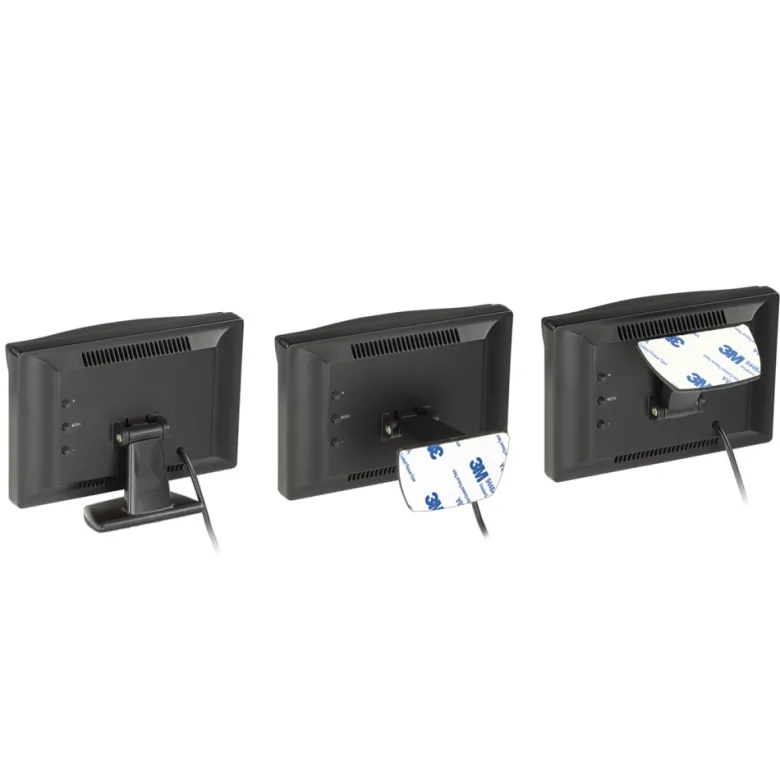 Monitor 5"" universal med 2 videoingångar