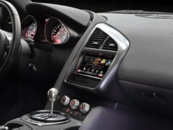 Monteringsram 2-DIN Audi R8, svart