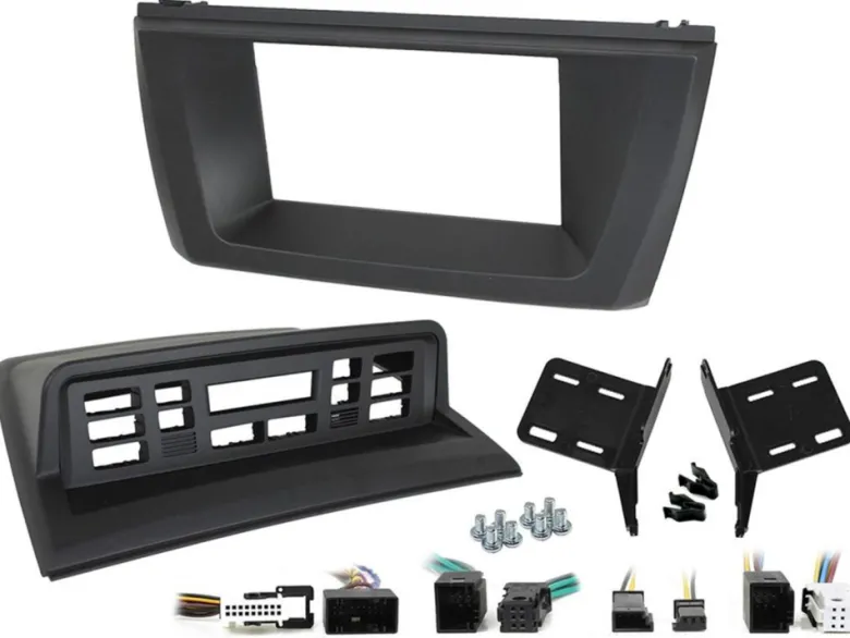 Monteringsram 2-DIN BMW X3 E83, svart