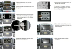 Monteringsram 2-din fack Citroen Jumper 2007-