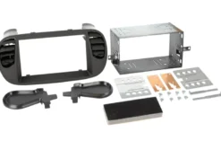Monteringsram 2-DIN Fiat 500, matt svart