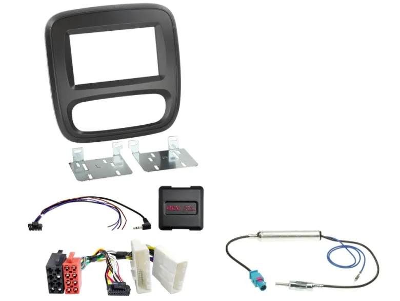 Monteringsram 2-DIN Fiat/Nissan/Opel/Renault