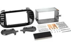 Monteringsram 2-DIN Fiat 500, piano black