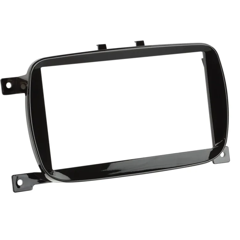 Monteringsram 2-DIN Fiat 500, piano black