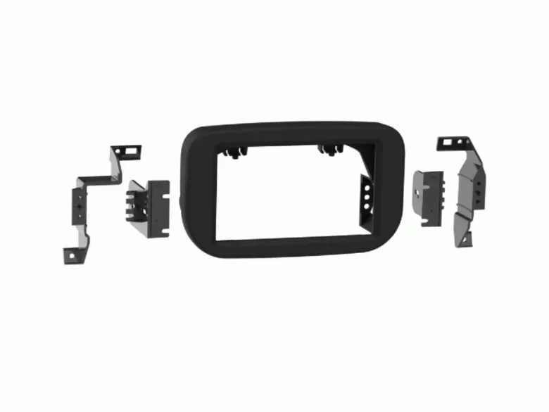 Monteringsram 2-DIN Ford Transit, matt svart