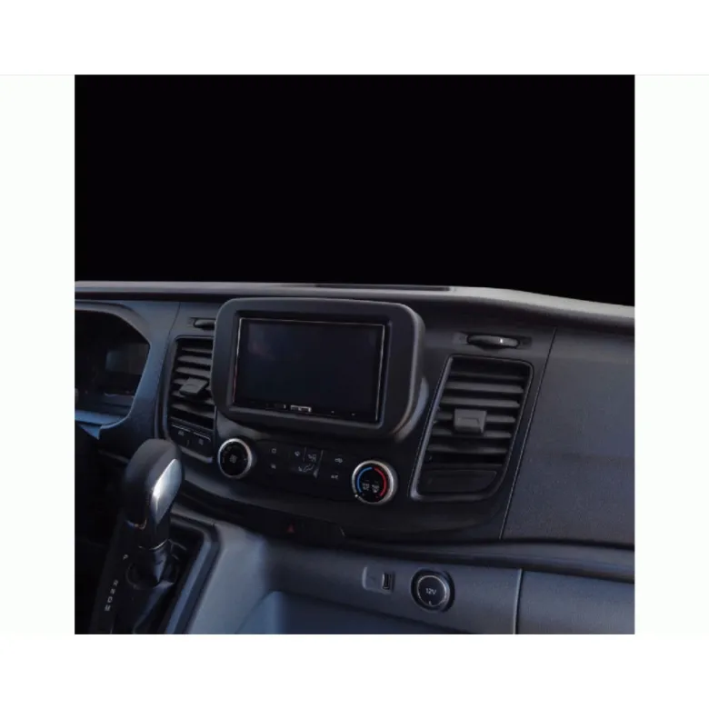 Monteringsram 2-DIN Ford Transit, matt svart