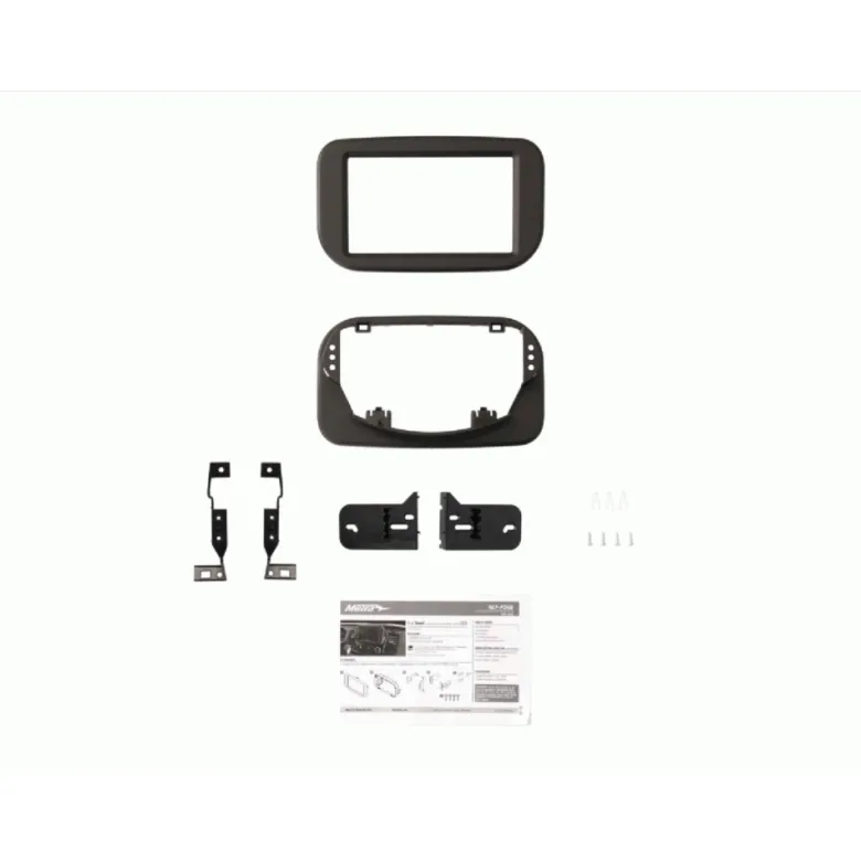 Monteringsram 2-DIN Ford Transit, matt svart