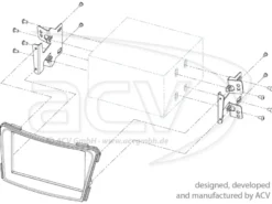 Monteringsram 2-din Hyundai i 40 2011-