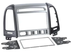 Monteringsram 2-DIN Hyundai Santa Fe, silver/svart
