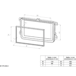 Monteringsram 2-din Mazda 3 2003-2008