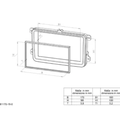 Monteringsram 2-din Mazda 2 2007-