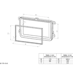 Monteringsram 1-din Mazda 5 2005-2008