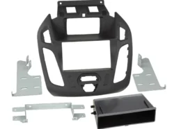 Monteringsram 2-DIN med prylfack Ford Connect svart