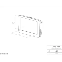 Monteringsram 2-DIN med prylfack Ford Transit V363
