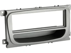 Monteringsram 1-DIN med prylfack Ford, silver