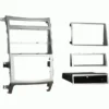 Monteringsram 2-DIN med prylfack Hyundai Veracruz/ix55 silver