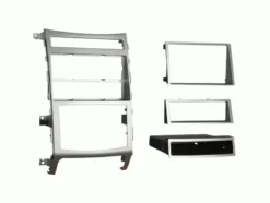 Monteringsram 2-DIN med prylfack Hyundai Veracruz/ix55 silver