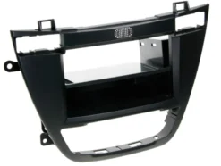 Monteringsram 2-DIN med prylfack, Opel Insignia 2008-2013, svart