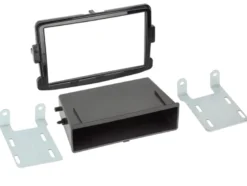 Monteringsram 2-DIN med prylfack Dacia/Fiat/Nissan/Opel/Renault
