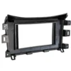 Monteringsram 2-DIN Nissan/Renault, piano black