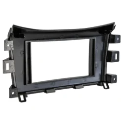 Monteringsram 2-DIN Nissan/Renault, piano black