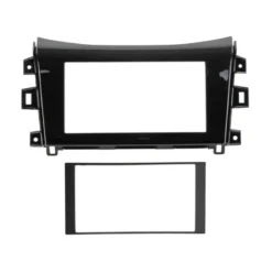 Monteringsram 2-DIN Nissan/Renault, piano black