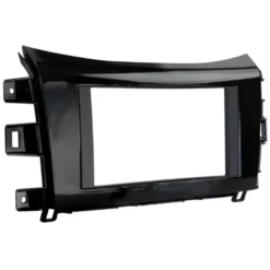 Monteringsram 2-DIN Nissan/Renault, piano black