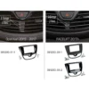 Monteringsram 2-DIN Opel Karl 2017-2019, piano black