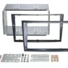Monteringsram 2-DIN Opel stealth-black