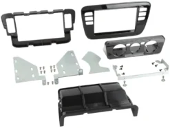 Monteringsram 2-DIN Seat/Skoda/VW, piano black