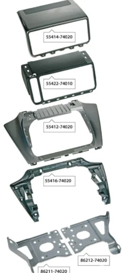 Monteringsram 2-din Toyota IQ 2009-