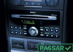 Monteringsram dubbel-DIN Ford Mondeo MK3, vinklad