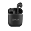 Muvit Pure trådlösa in-ear hörlurar, svart