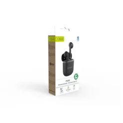 Muvit Pure trådlösa in-ear hörlurar, svart