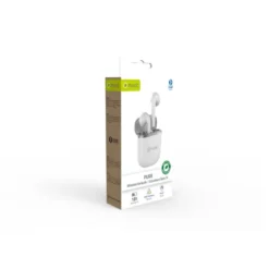Muvit Pure trådlösa in-ear hörlurar, vit