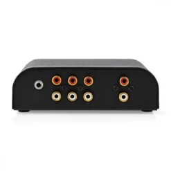 Nedis A-Switch 2424AT, 4-vägs lågnivåomkopplare för stereokällor