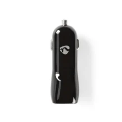 Nedis billaddare, 3.4A, 1x USB-A och 1x USB-C utgång, svart