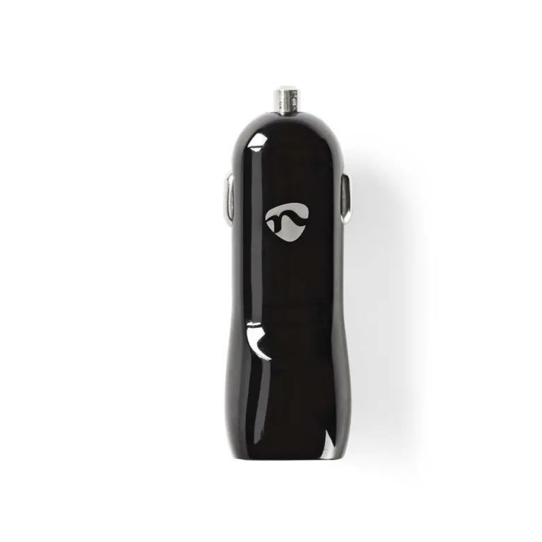 Nedis billaddare, 3.4A, 1x USB-A och 1x USB-C utgång, svart