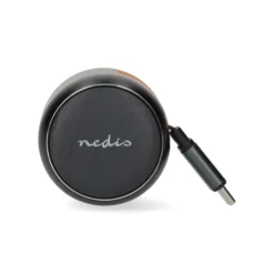 Nedis billaddare med utdragbar USB-C kabel och USB-A/C-utgångar
