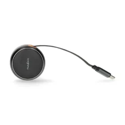 Nedis billaddare med utdragbar USB-C kabel