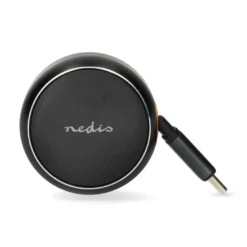 Nedis billaddare med utdragbar USB-C kabel