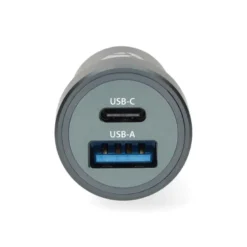 Nedis billaddare 38W med 2 utgångar, USB-C PD och USB-A Quick Charge