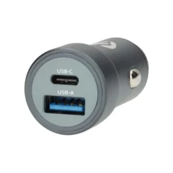 Nedis billaddare 48W med 2 utgångar, USB-C PD och USB-A Quick Charge