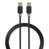Nedis USB-A hane till USB-A hane, 2m